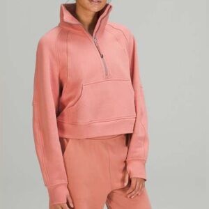 Lululemon Scuba Oversized Funnel Neck Size XL/XXL in Pink Savannah *rare colour*